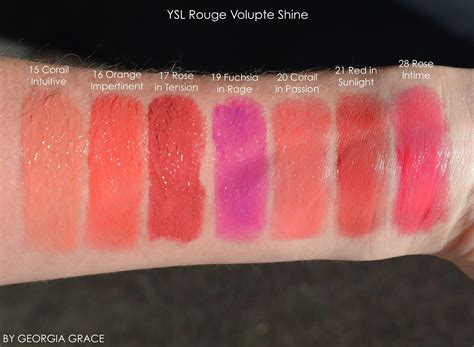 ysl rouge volupte shine fuchsia|ysl rouge volupte shine swatches.